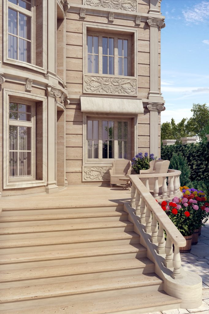 Fasad iz travertina 682x1024